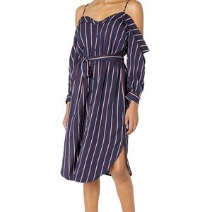 Bardot Navy Red and White Striped Paloma Dress Size 6